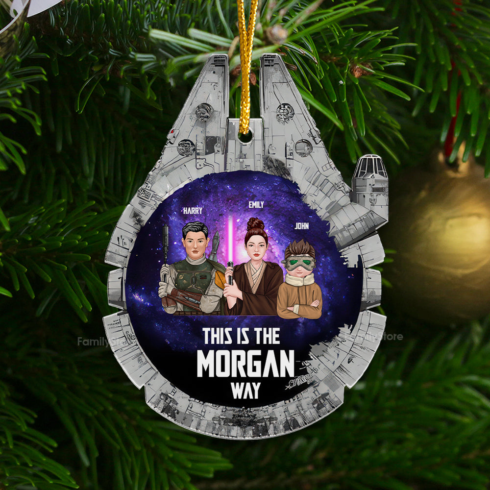 Personalized Acrylic Ornament Family Gift Christmas Decor