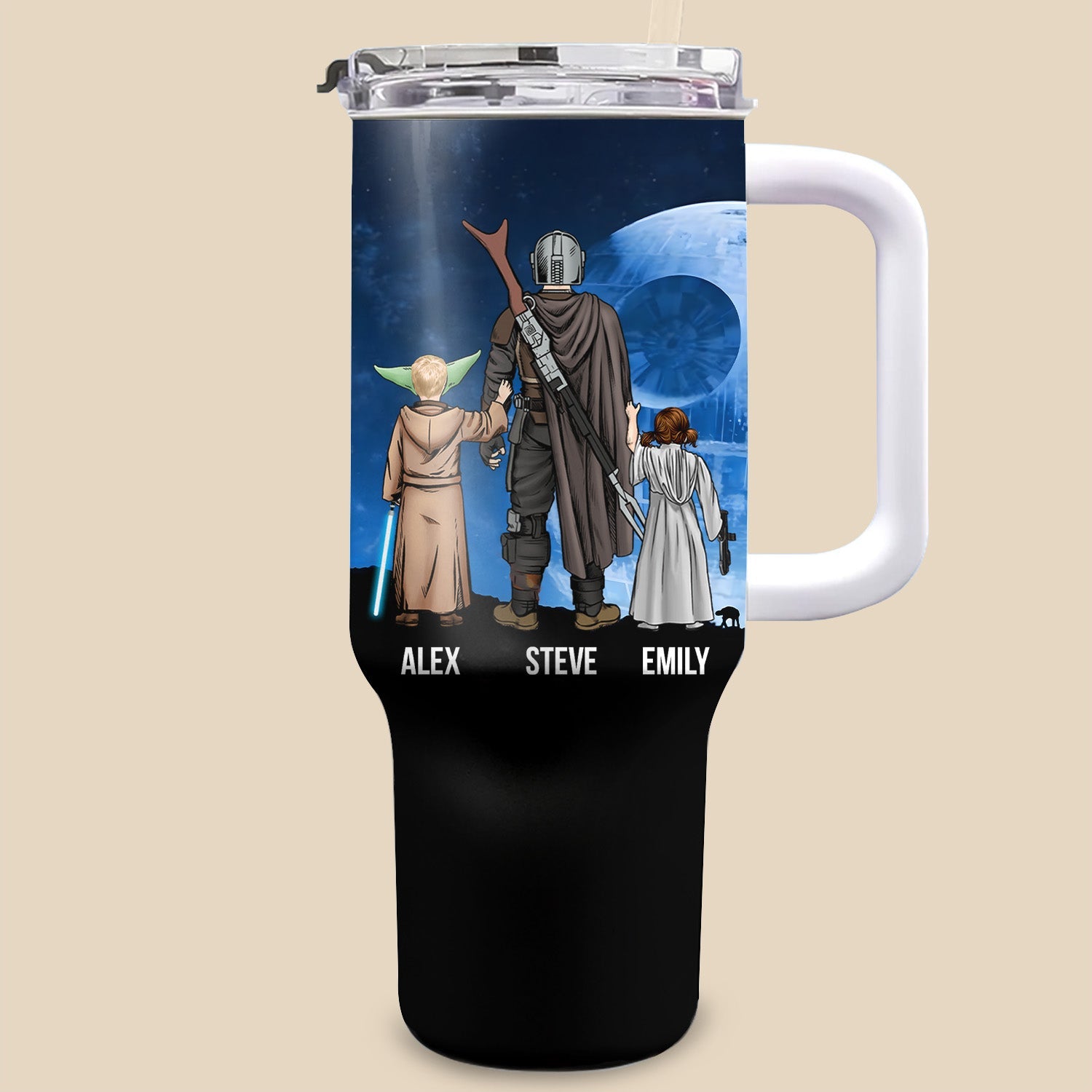 Personalized 40oz Tumbler Dad Gift with Straw for Father's Day