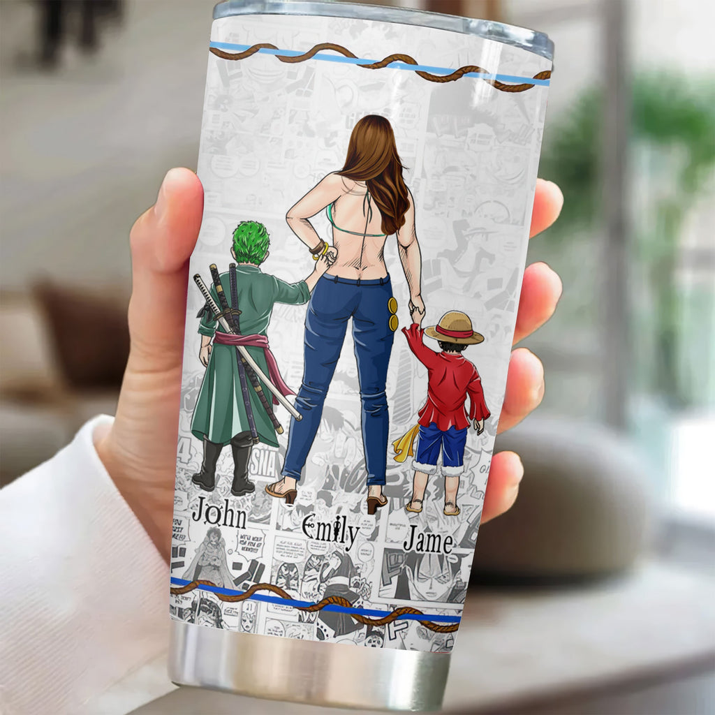Personalized Pirate Mom Stainless Steel Tumbler - Unique Mother's Day Gift