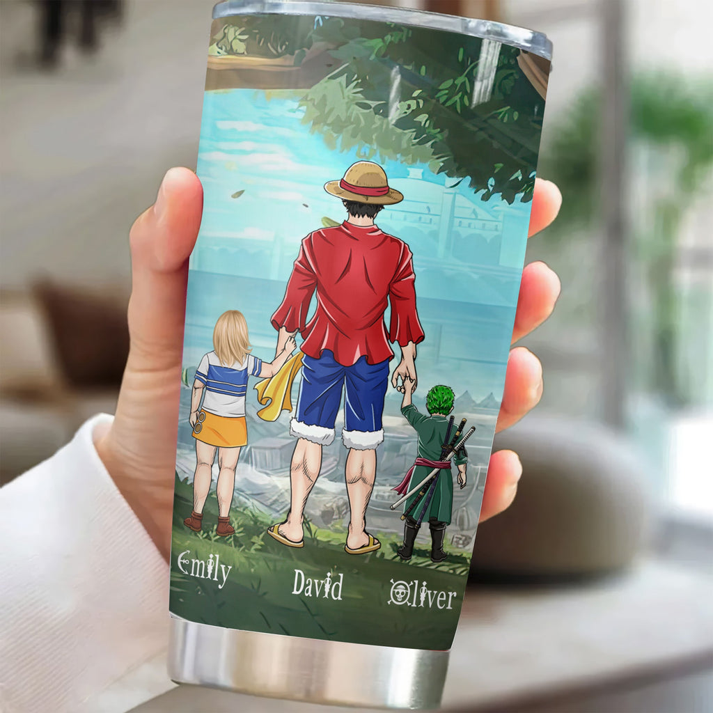 Personalized Stainless Steel Tumbler for Dad - Super Pirate Gift