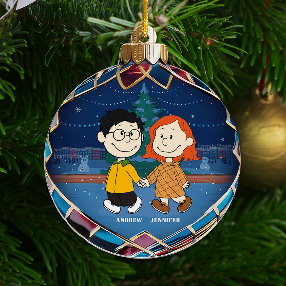 Personalized Acrylic Christmas Ornament for Couple Gift