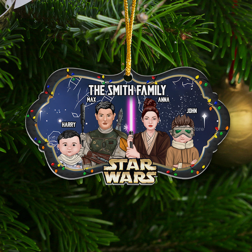 Personalized Star Wars Acrylic Ornament Custom Family Gift