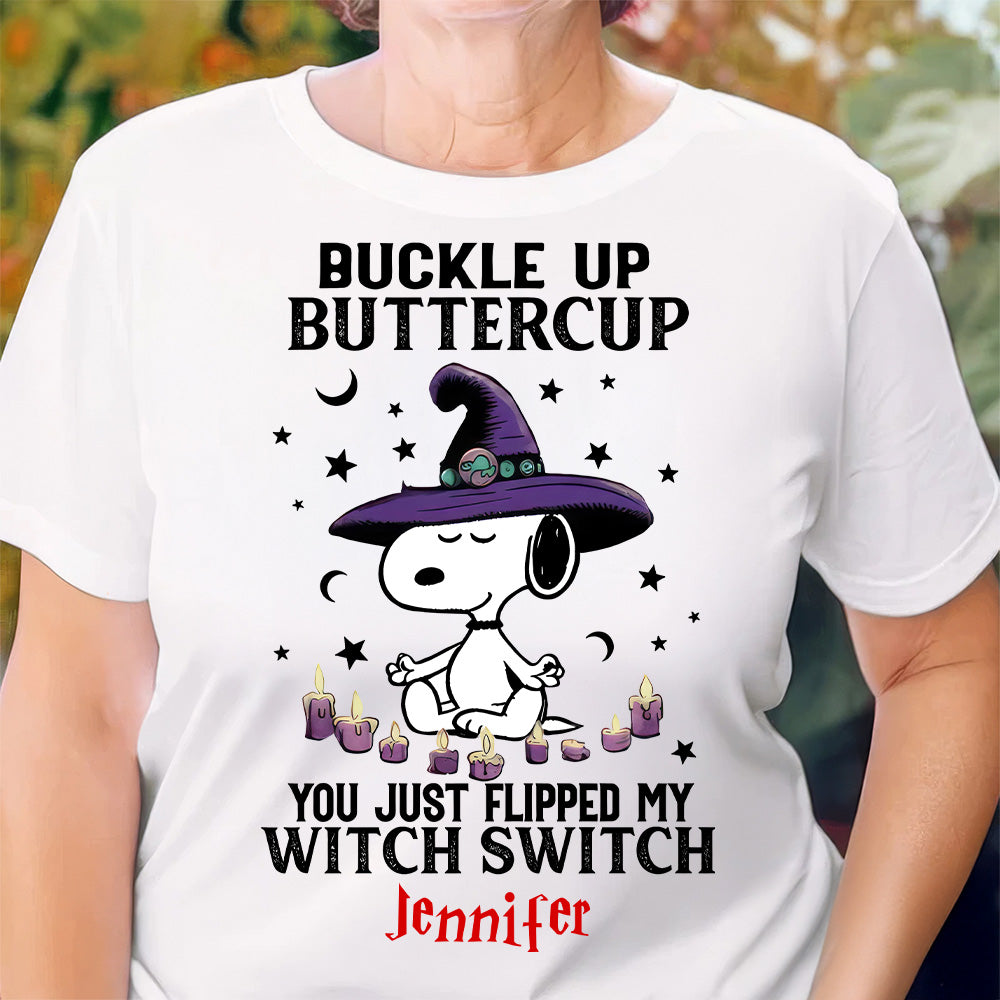 Personalized Halloween T-Shirt Buckle Up Buttercup Gift for Family