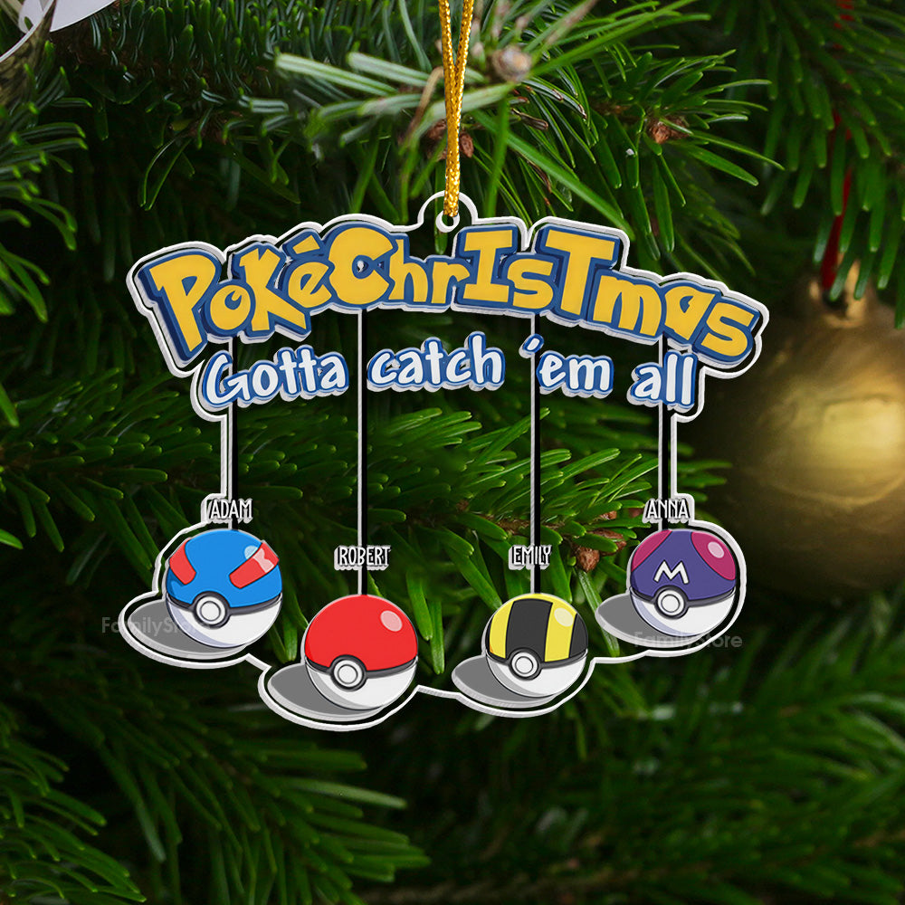 Personalized Acrylic Christmas Ornament Custom Family Gift