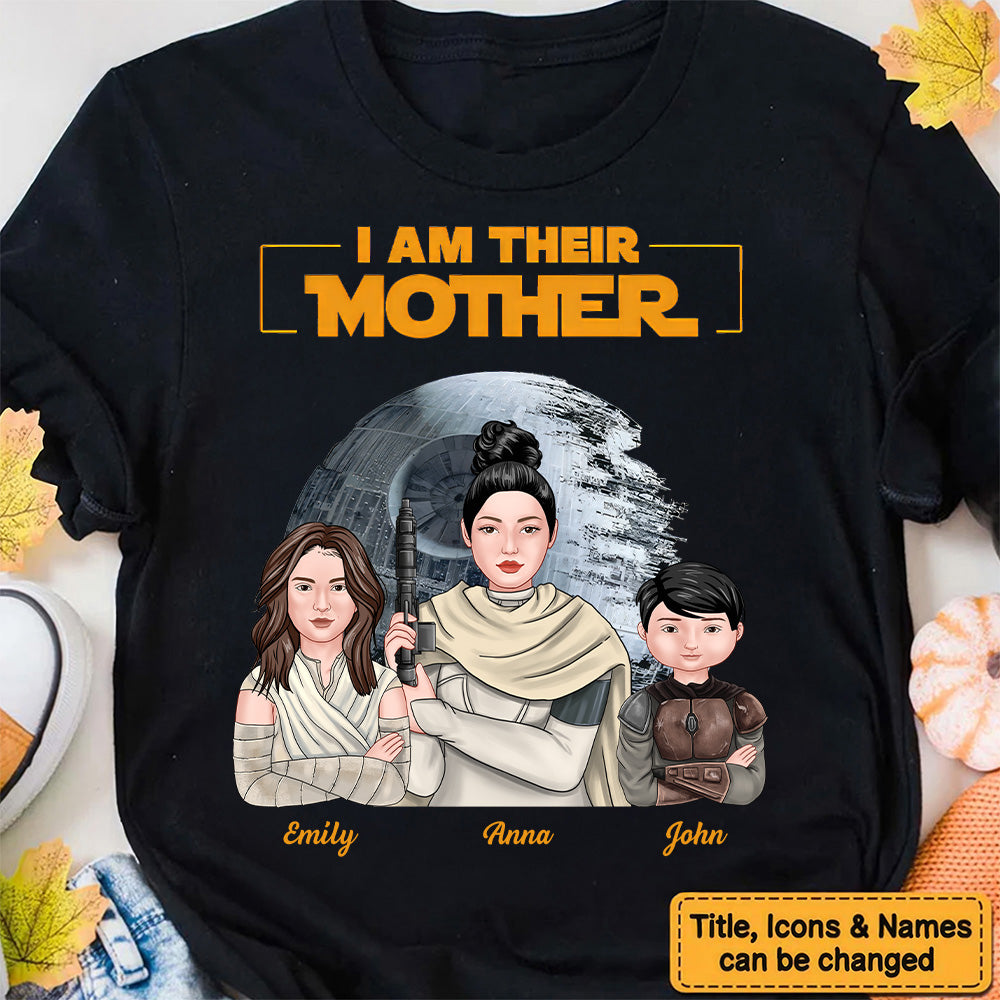 Personalized I Am Their Mother Shirt Gift for Mom Cotton Apparel