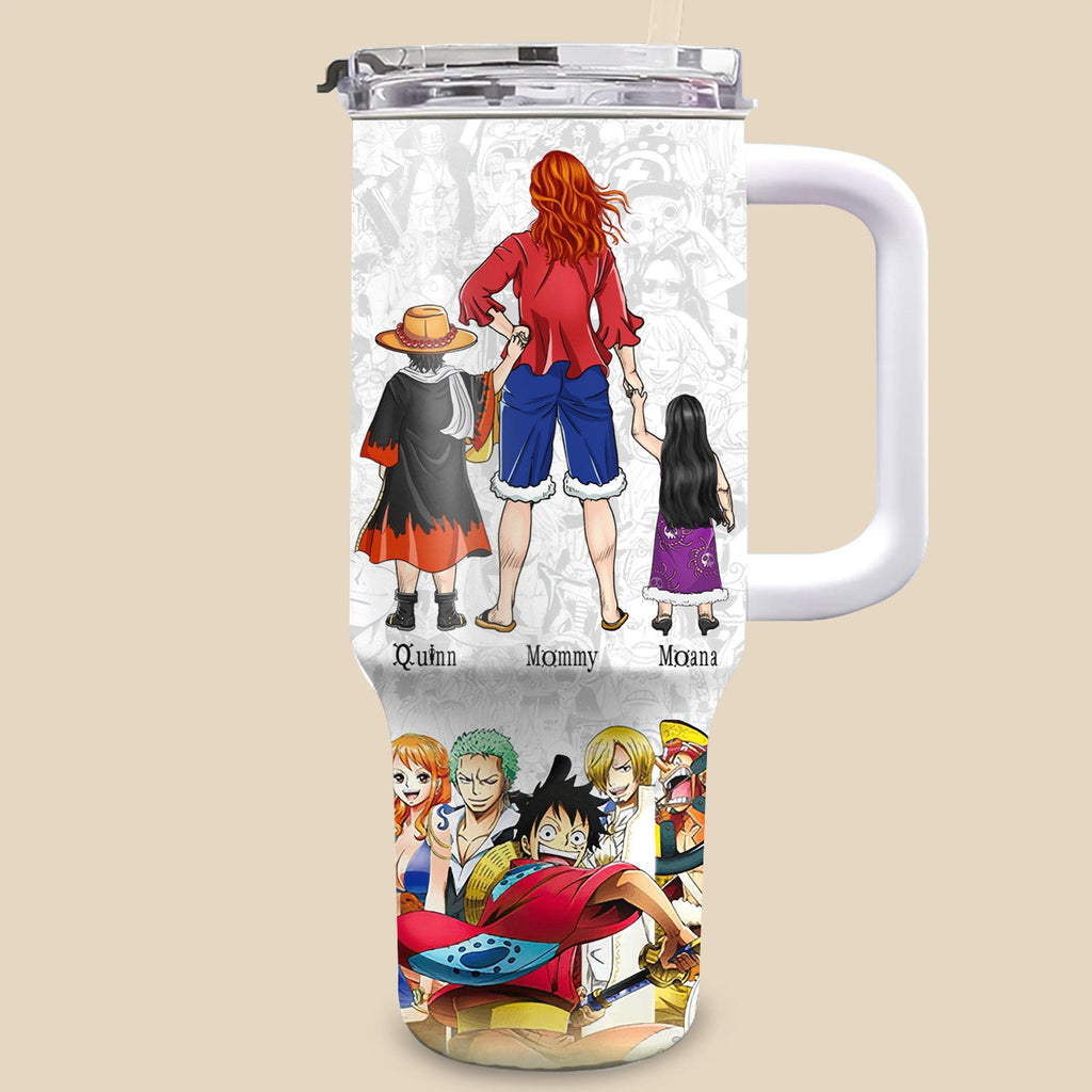 Personalized 40oz Tumbler Cup with Straw for Mom | Mother's Day Gift