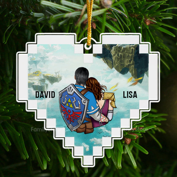 Personalized Zelda Acrylic Ornament Unique Couple Gift for Anniversary