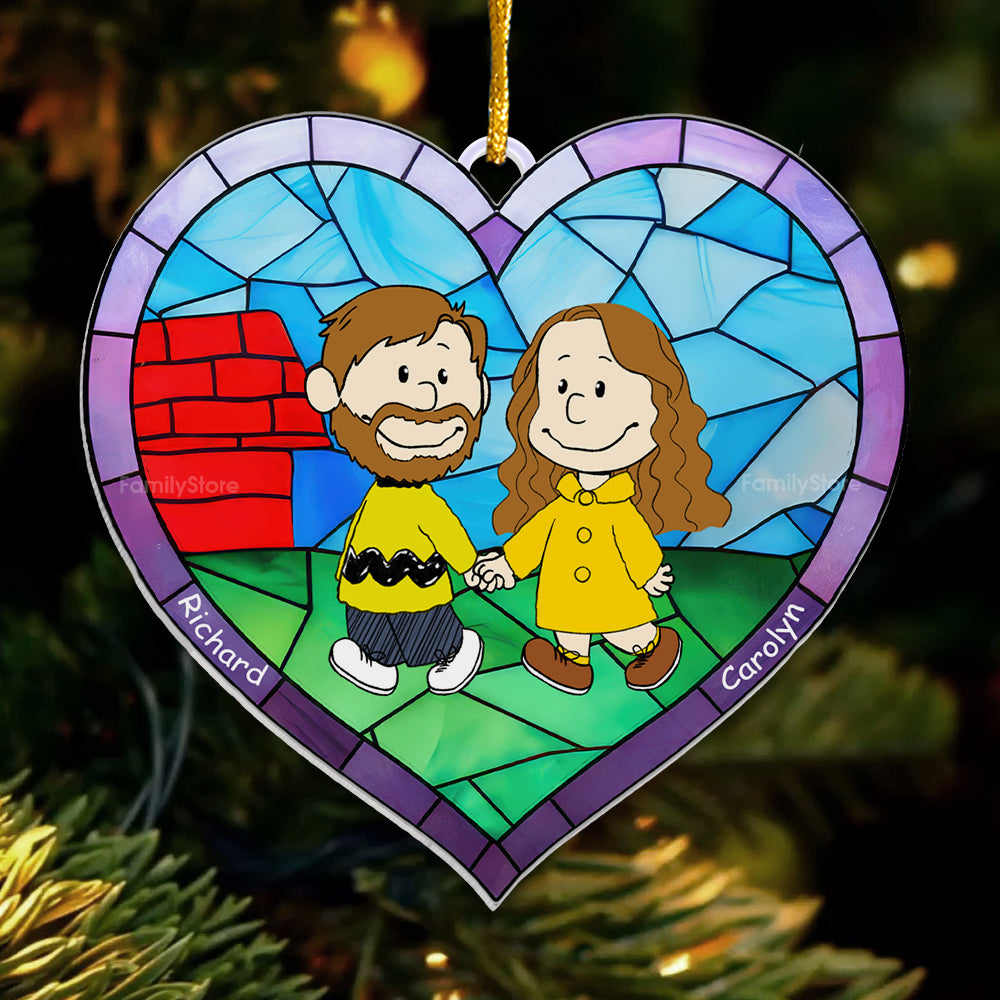 Personalized Acrylic Ornament Peanut Couple Gift for Christmas