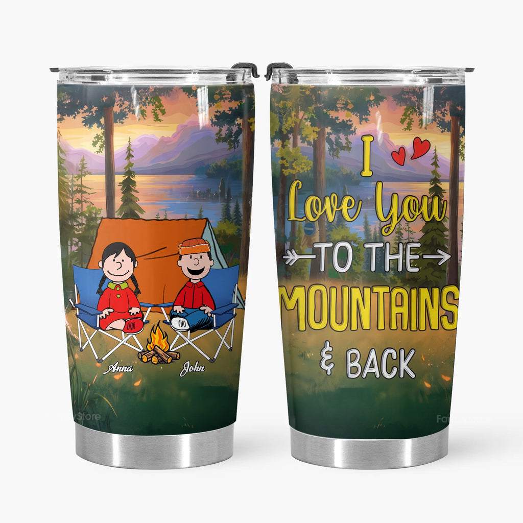 Personalized Camping Tumbler Gift for Couple | Custom Design