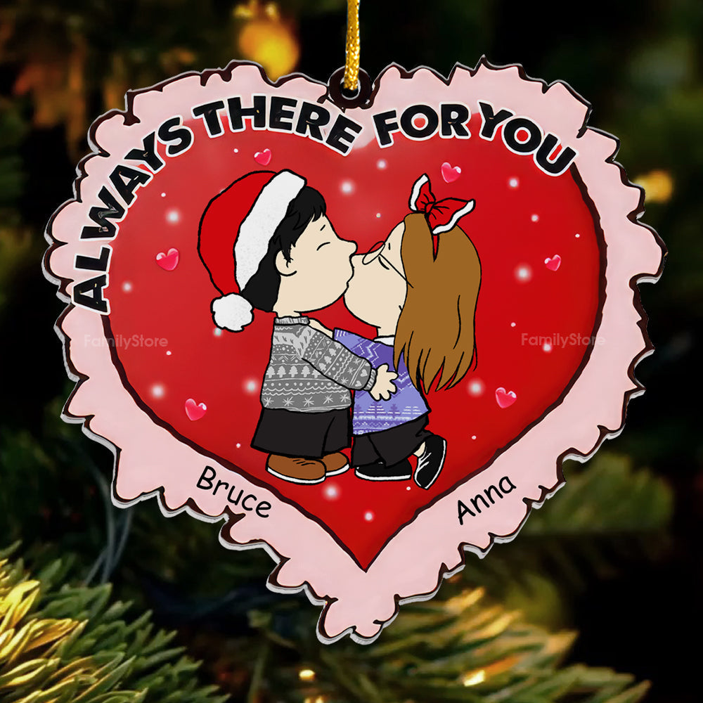 Personalized Acrylic Christmas Ornament for Couple Gift