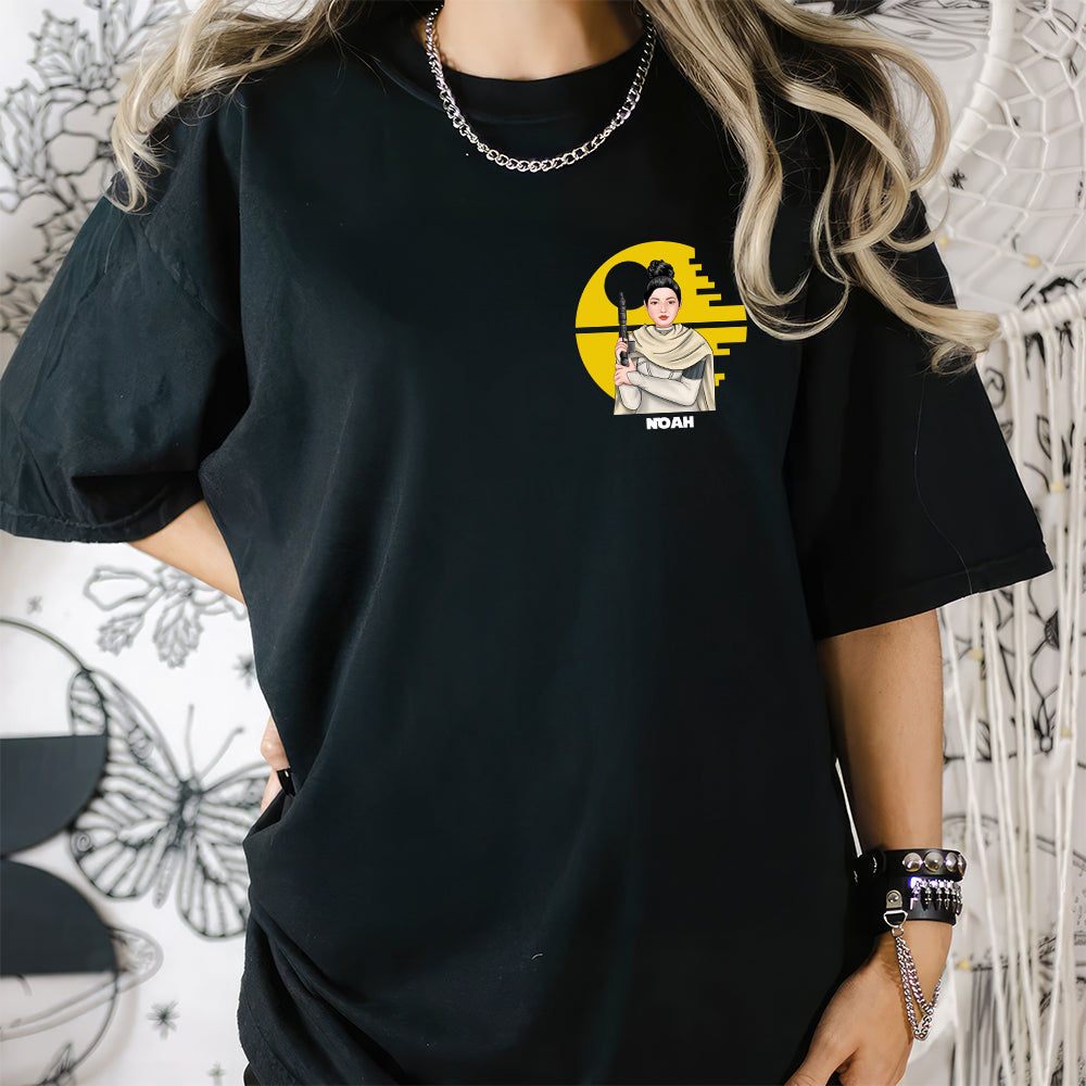Personalized Teacher T-Shirt The Force Is Strong Gift | GradoCreations