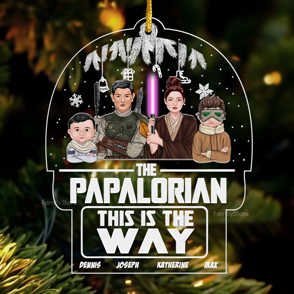 Personalized Acrylic Ornament Stwa The Papalorian Gift for Family