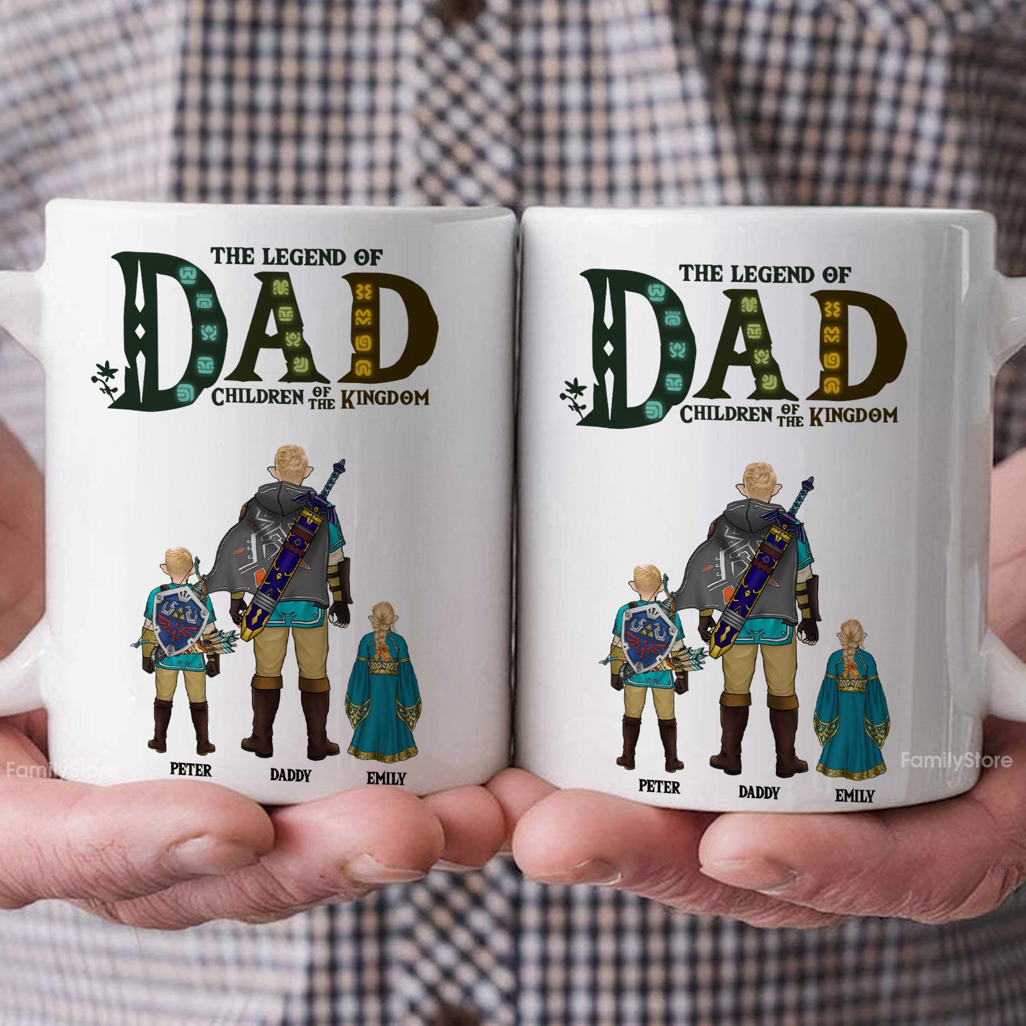 Personalized Legend of Dad Mug Gift for Grandpa, Husband
