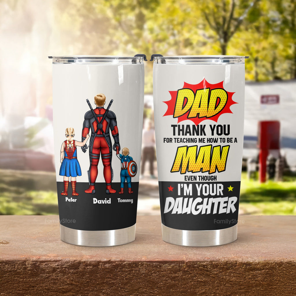 Personalized Dad Tumbler Thank You Gift for Father’s Day