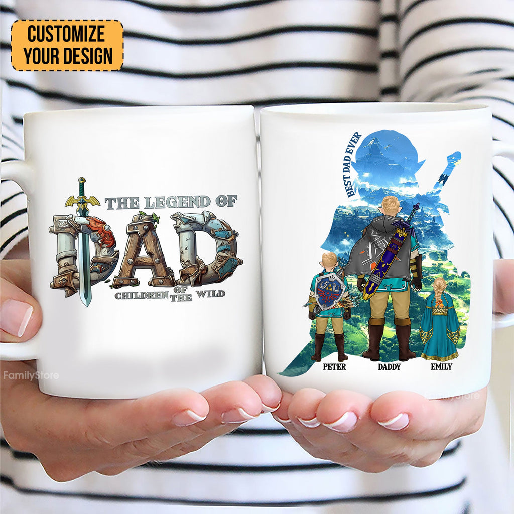 Personalized Gaming Mug for Dad - Custom Legend of Dad Gift