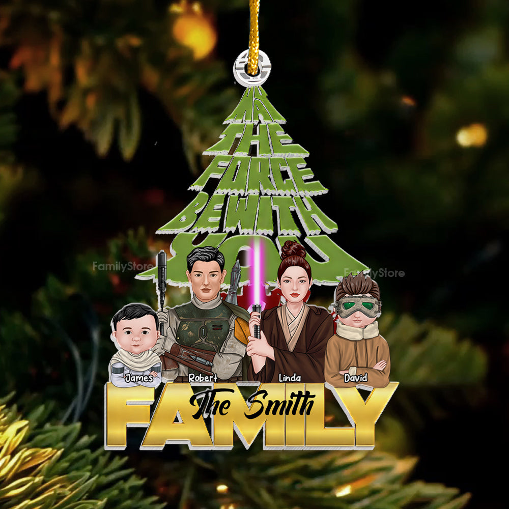 Personalized Star Wars Acrylic Ornament Family Gift