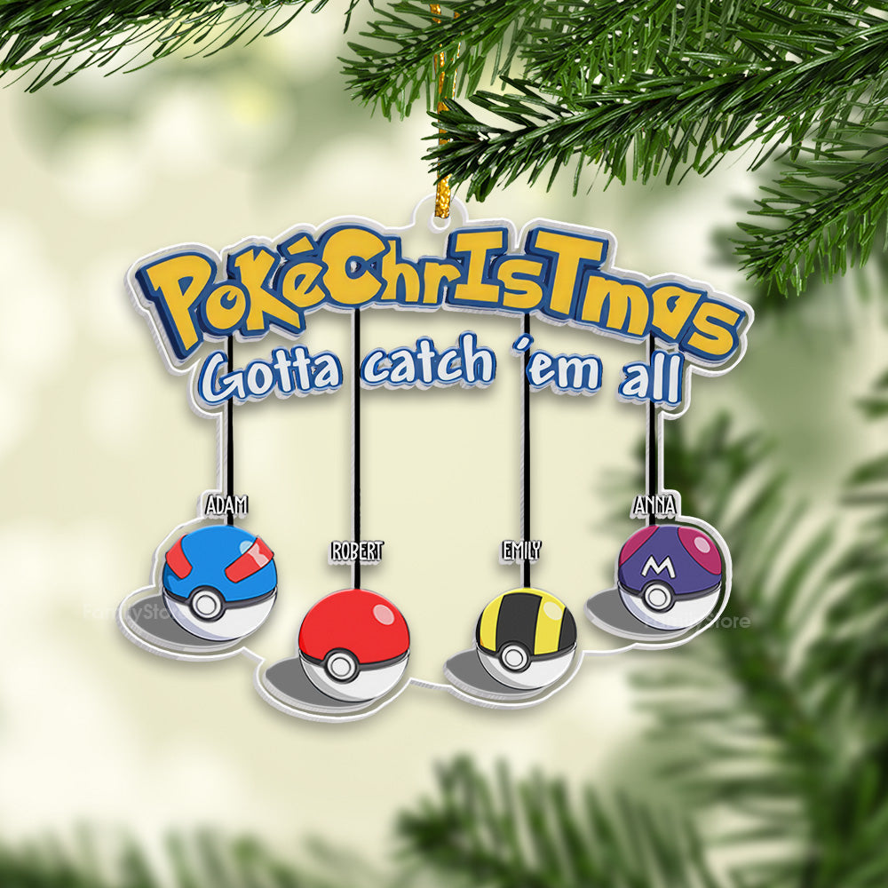 Personalized Acrylic Christmas Ornament Custom Family Gift