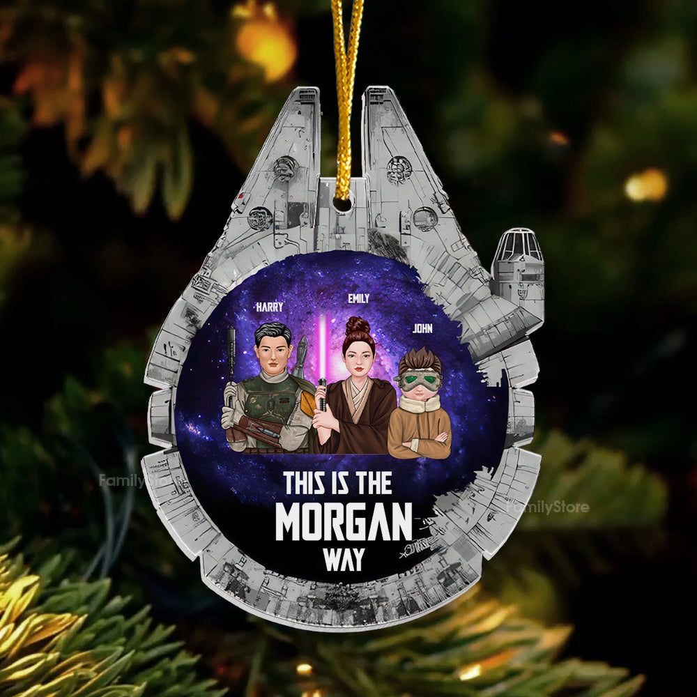 Personalized Acrylic Ornament Family Gift Christmas Decor