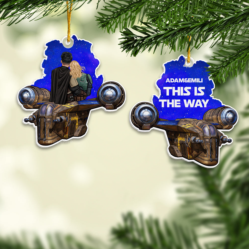 Personalized Acrylic Ornament Couples Gift This Is The Way