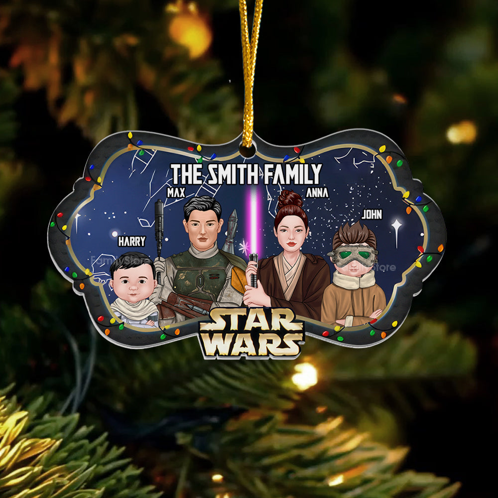 Personalized Star Wars Acrylic Ornament Custom Family Gift