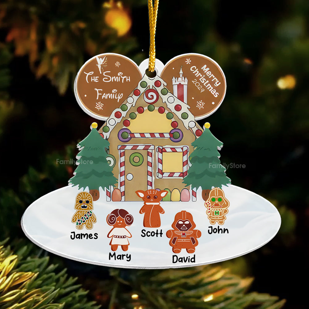 Personalized Christmas Acrylic Ornament Star Wars Gift for Family
