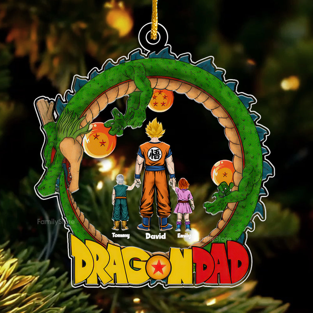 Personalized Dragon Ball Z Acrylic Ornament Family Gift