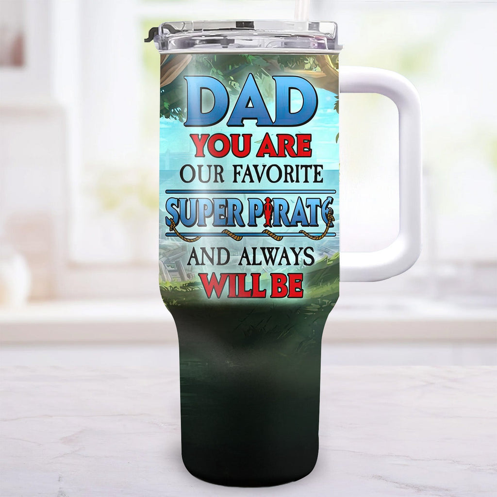 Personalized 40oz Tumbler with Straw for Dad | Father's Day Gift