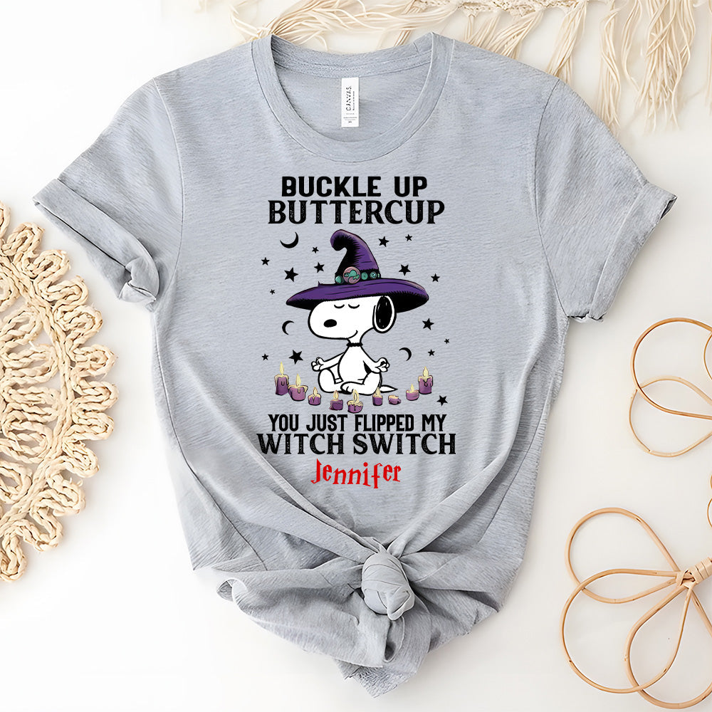 Personalized Halloween T-Shirt Buckle Up Buttercup Gift for Family