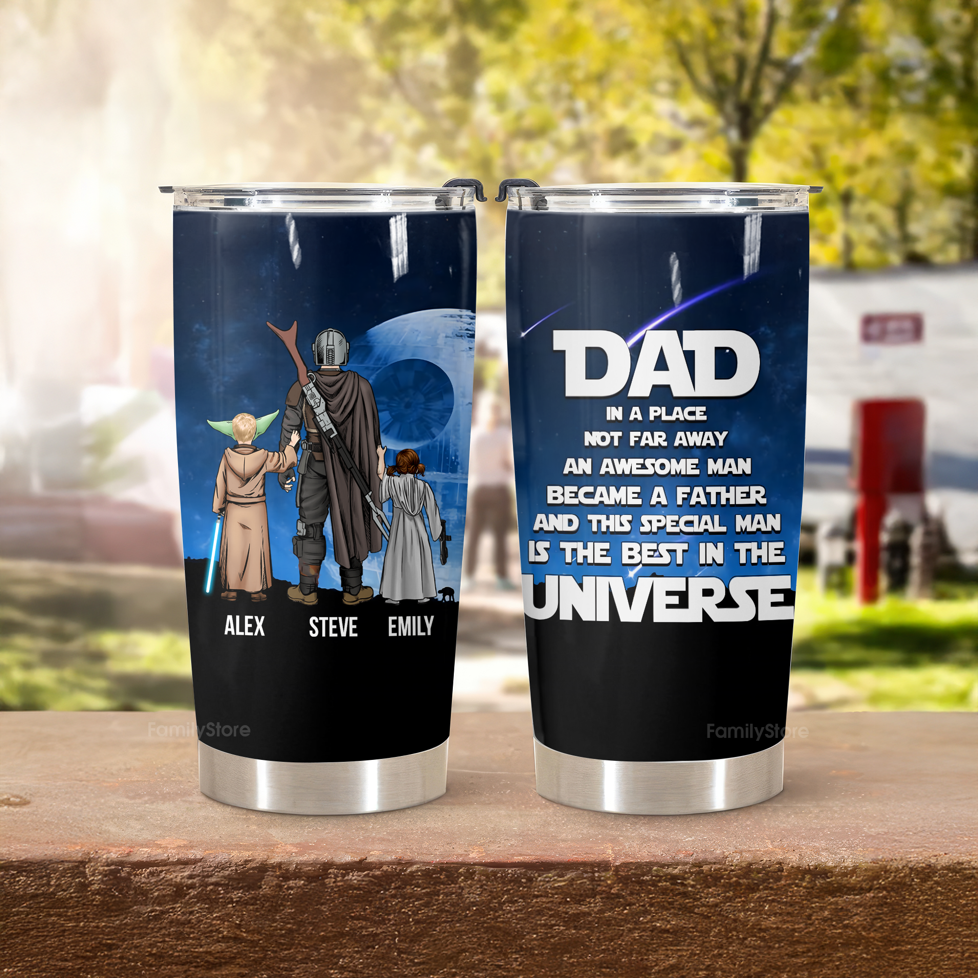 Personalized Stainless Steel Tumbler Best Dad Gift for Father's Day
