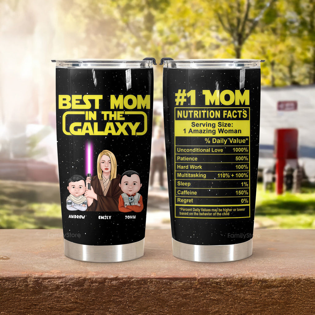 Personalized Best Mom In The Galaxy Tumbler | Unique Gift for Mom