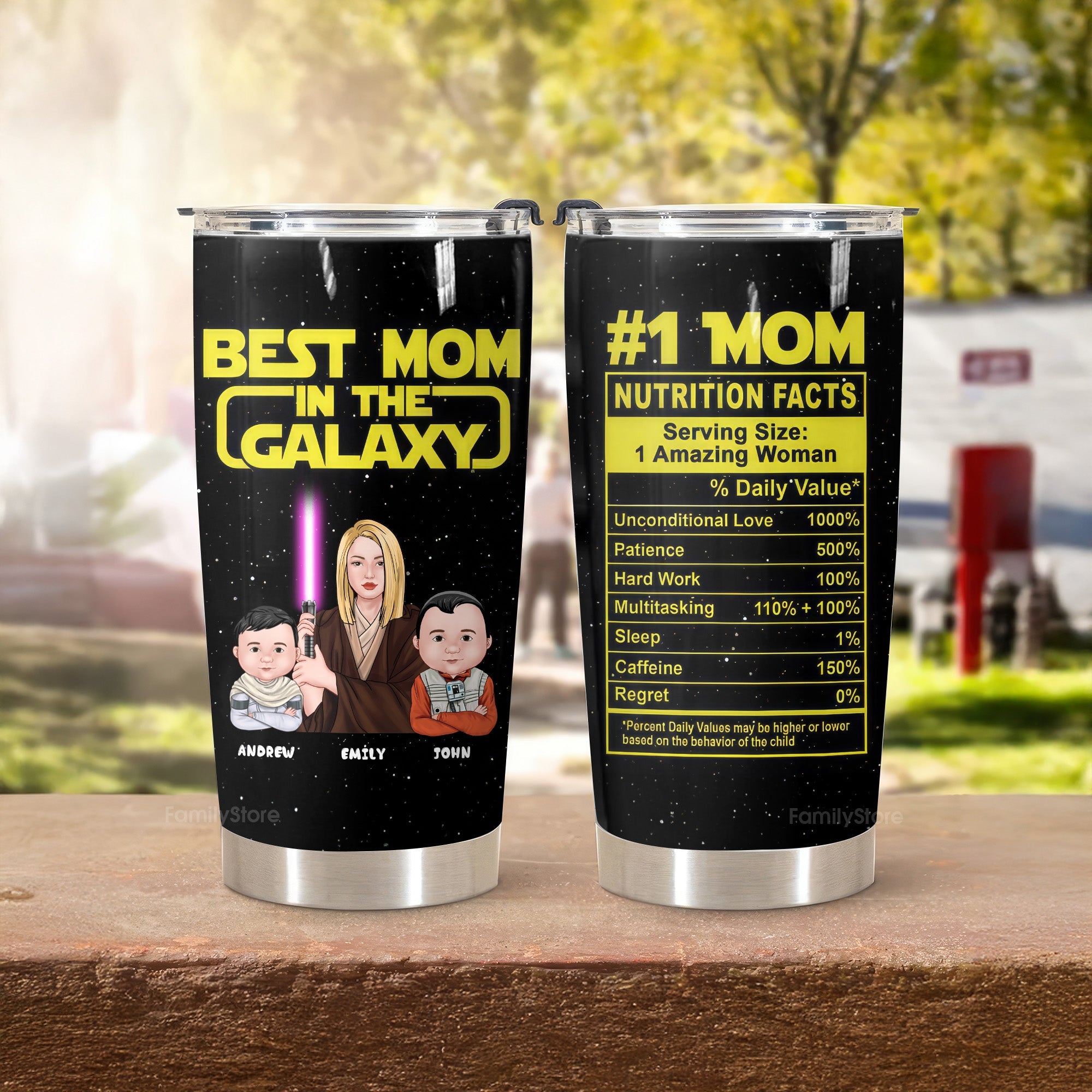 Personalized Best Mom In The Galaxy Tumbler | Unique Gift for Mom