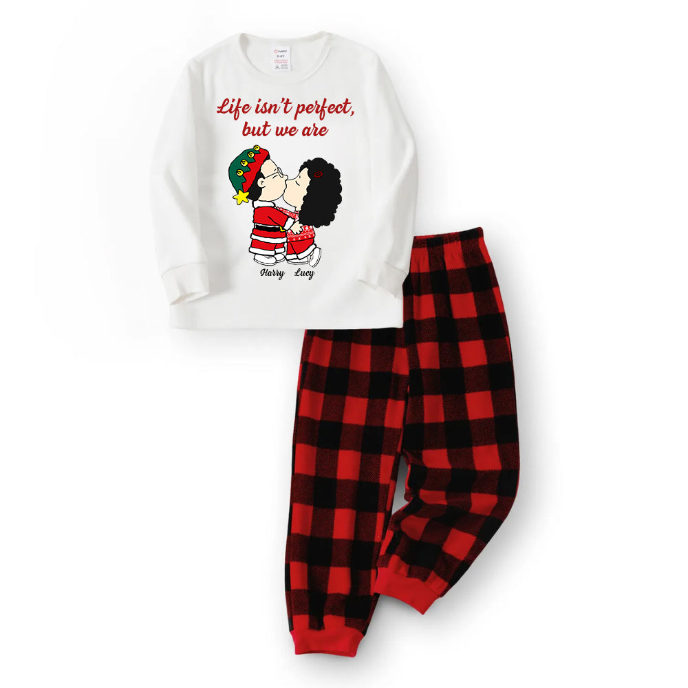 Personalized Unisex Pajamas Set for Couples - Anniversary Gift