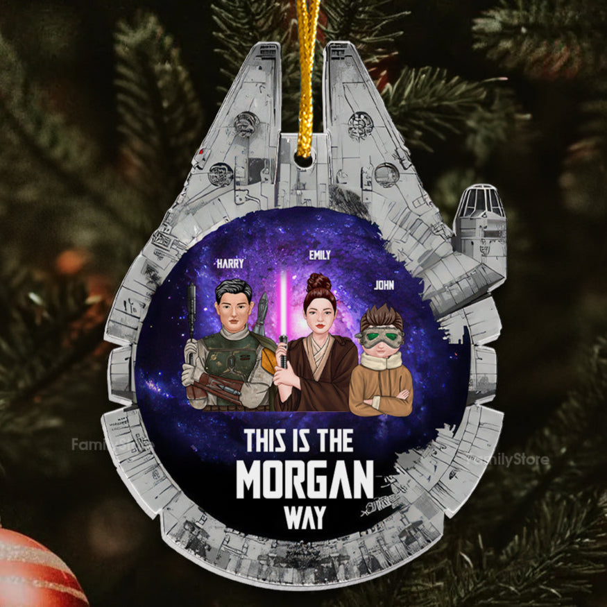 Personalized Acrylic Ornament Family Gift Christmas Decor