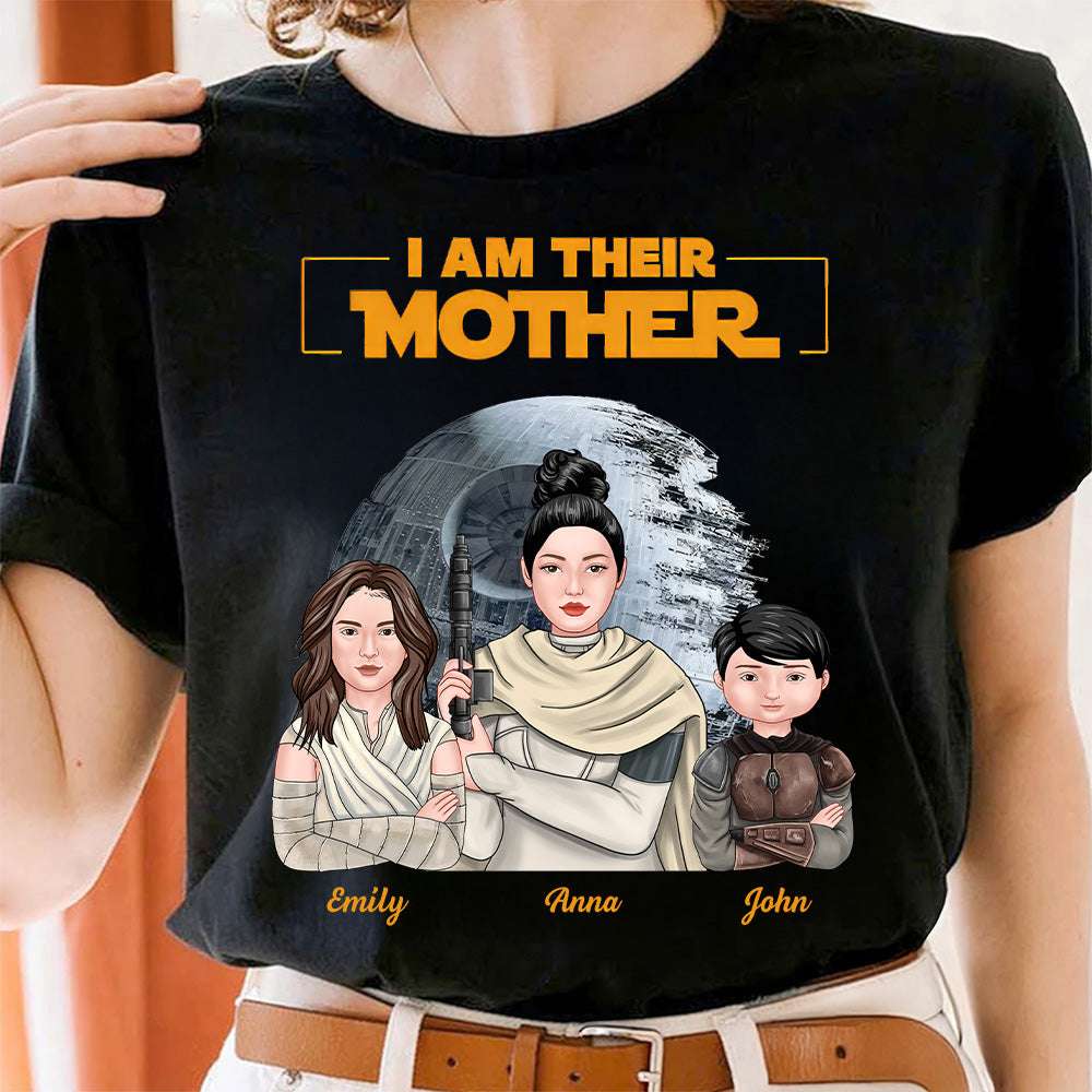 Personalized I Am Their Mother Shirt Gift for Mom Cotton Apparel