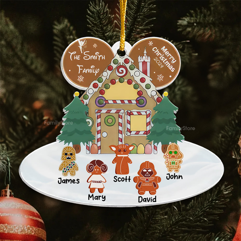 Personalized Christmas Acrylic Ornament Star Wars Gift for Family