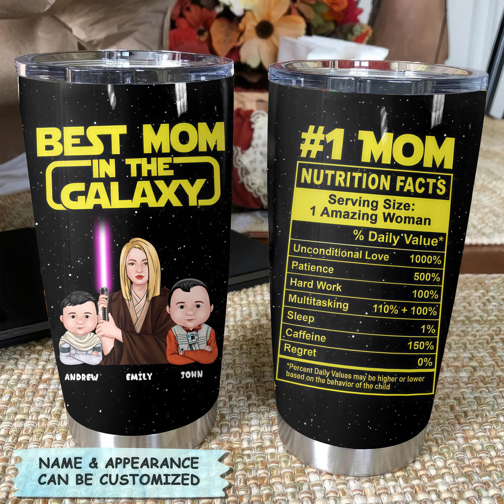Personalized Best Mom In The Galaxy Tumbler | Unique Gift for Mom