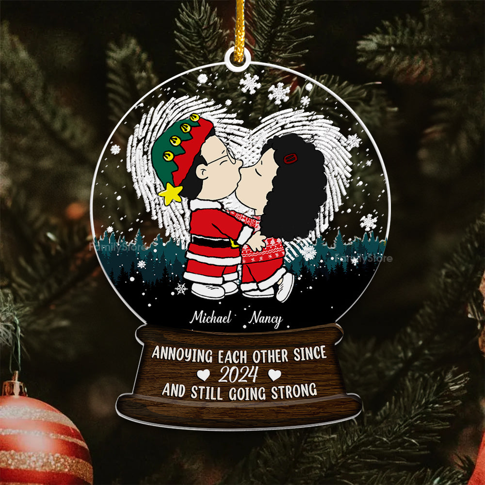 Personalized Acrylic Ornament Annoying Each Other Since Custom Gift for Couple Anniversary