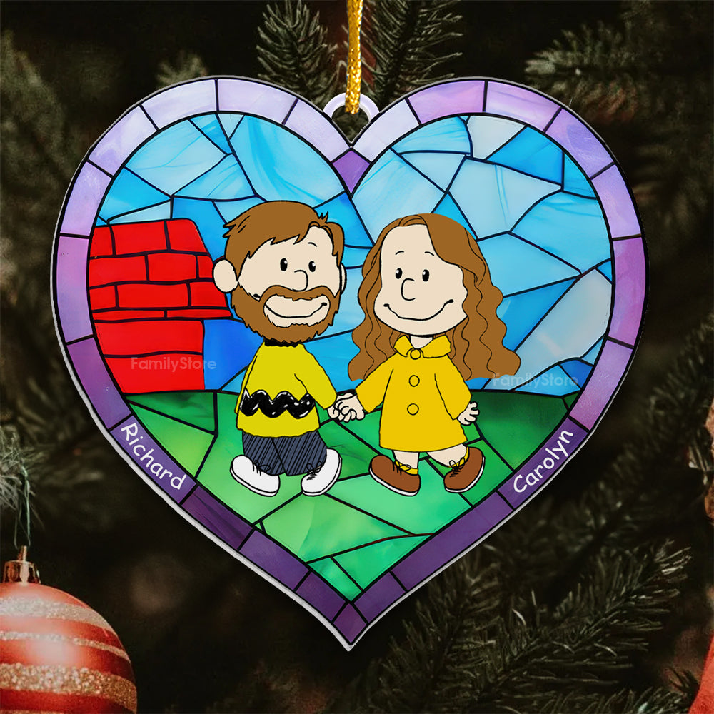 Personalized Acrylic Ornament Peanut Couple Gift for Christmas