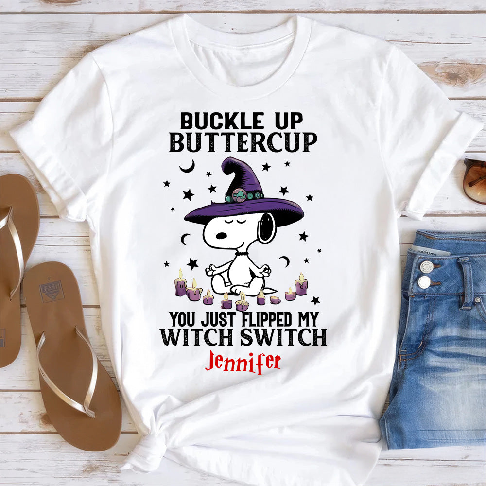 Personalized Halloween T-Shirt Buckle Up Buttercup Gift for Family