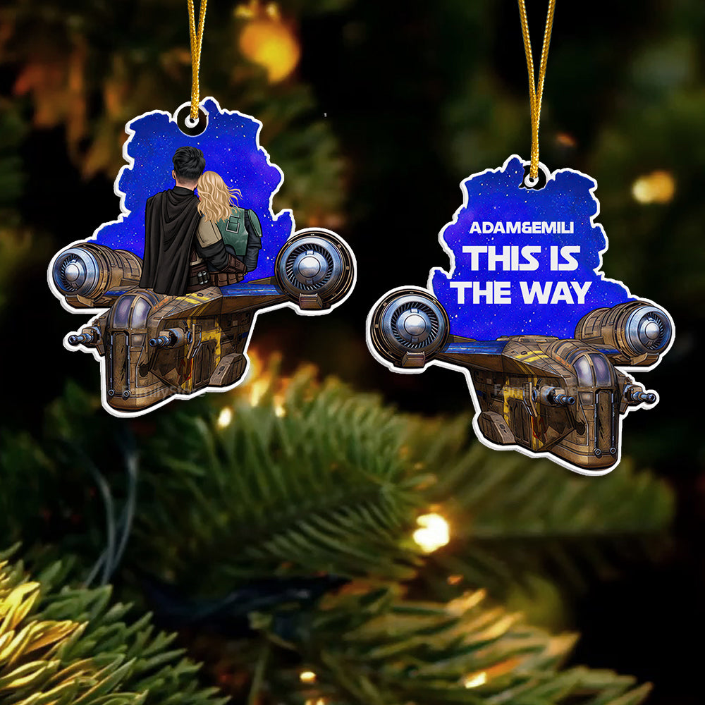 Personalized Acrylic Ornament Couples Gift This Is The Way