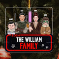 Personalized Galaxy Acrylic Ornament Custom Family Gift