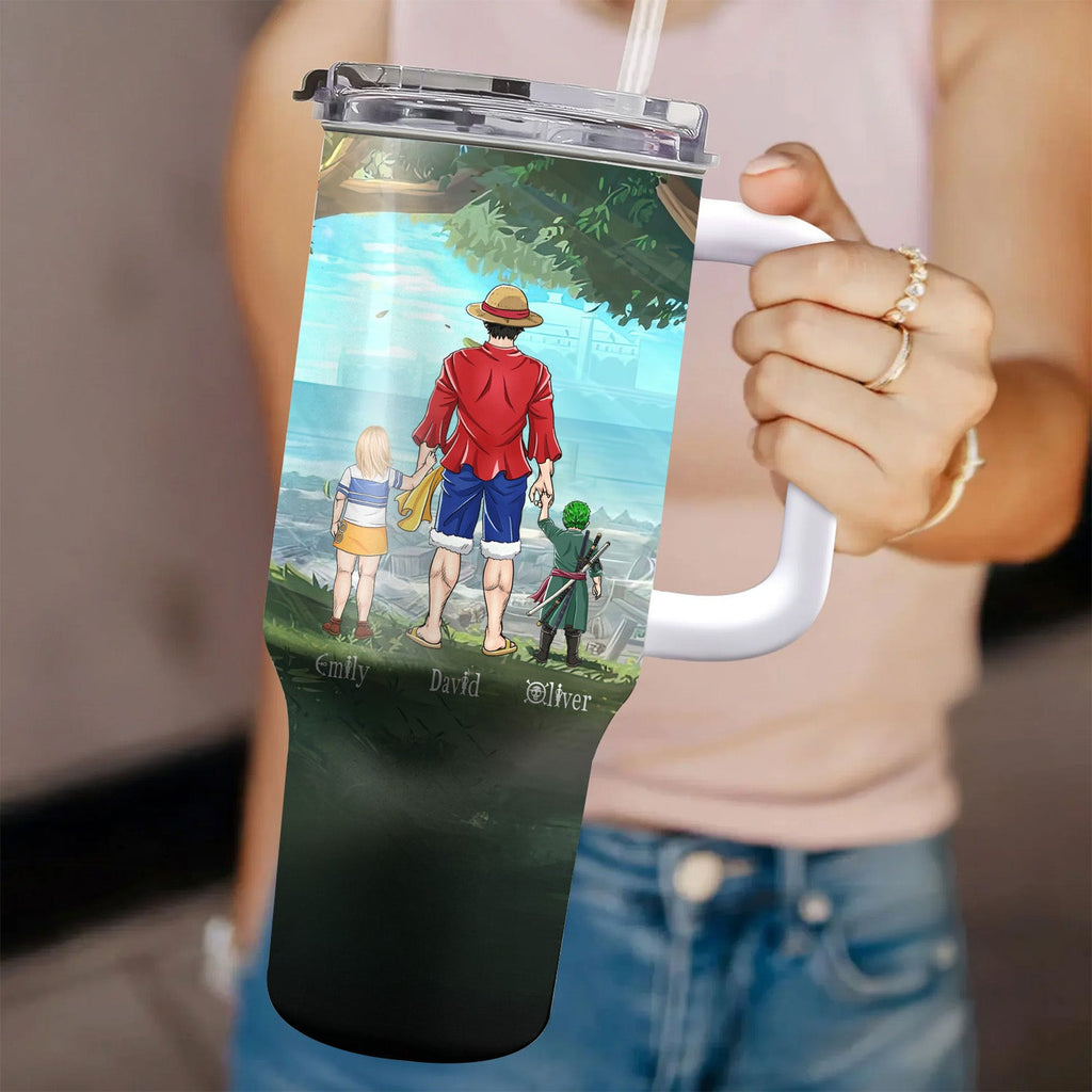 Personalized 40oz Tumbler with Straw for Dad | Father's Day Gift