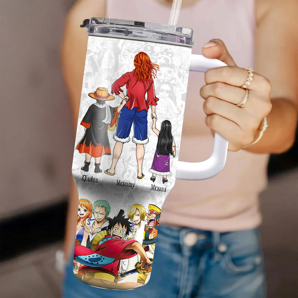 Personalized 40oz Tumbler Cup with Straw for Mom | Mother's Day Gift