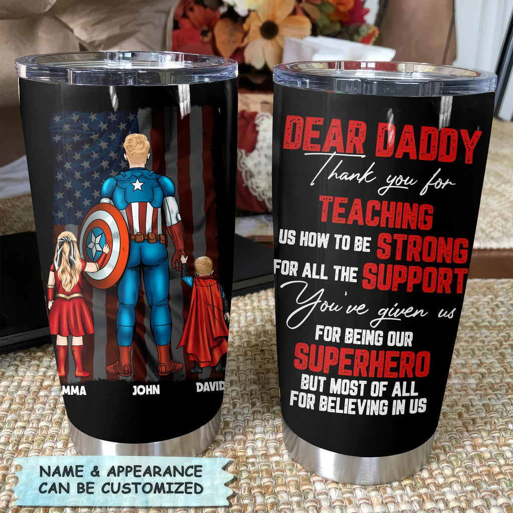 Personalized Stainless Steel Tumbler Gift for Dad with Custom Message