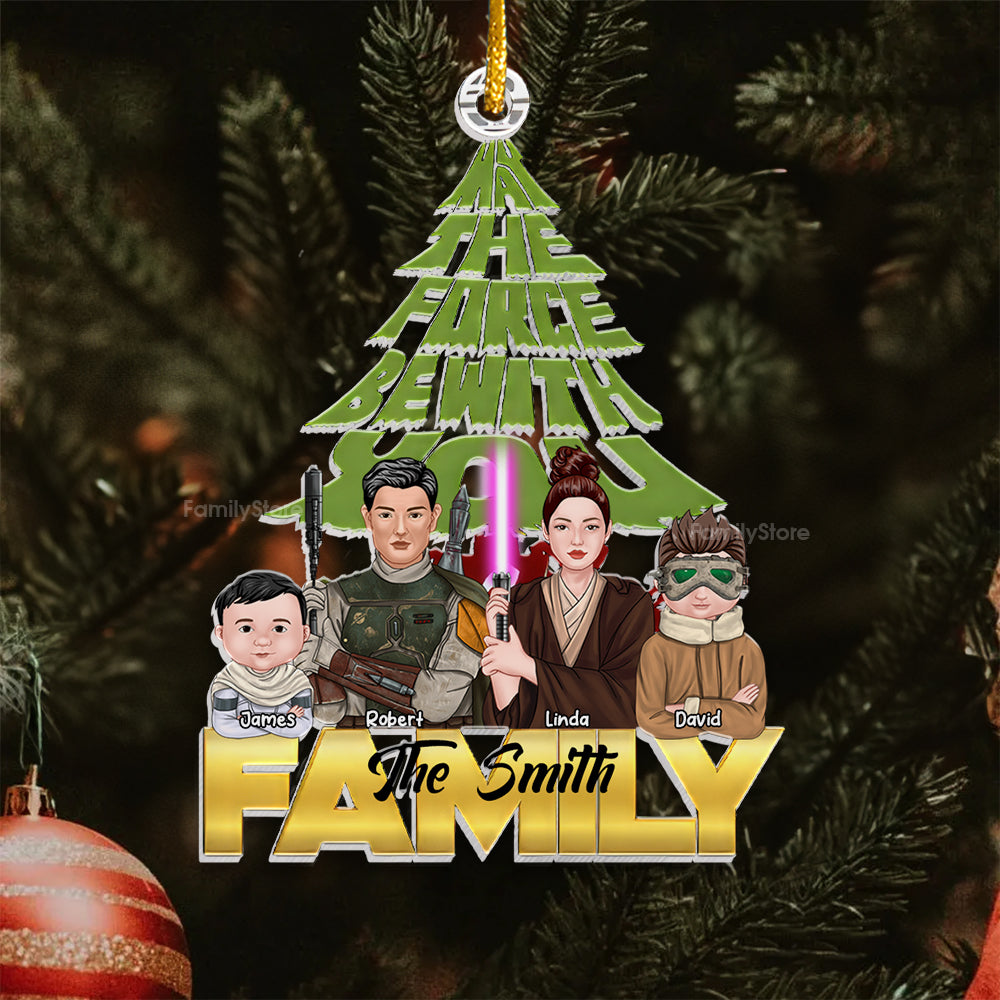 Personalized Star Wars Acrylic Ornament Family Gift