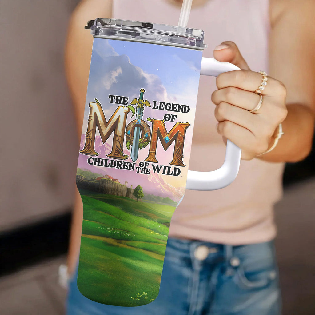 Personalized 40oz Tumbler with Straw for Mom - Legend of Mom Children of the Wild Gift