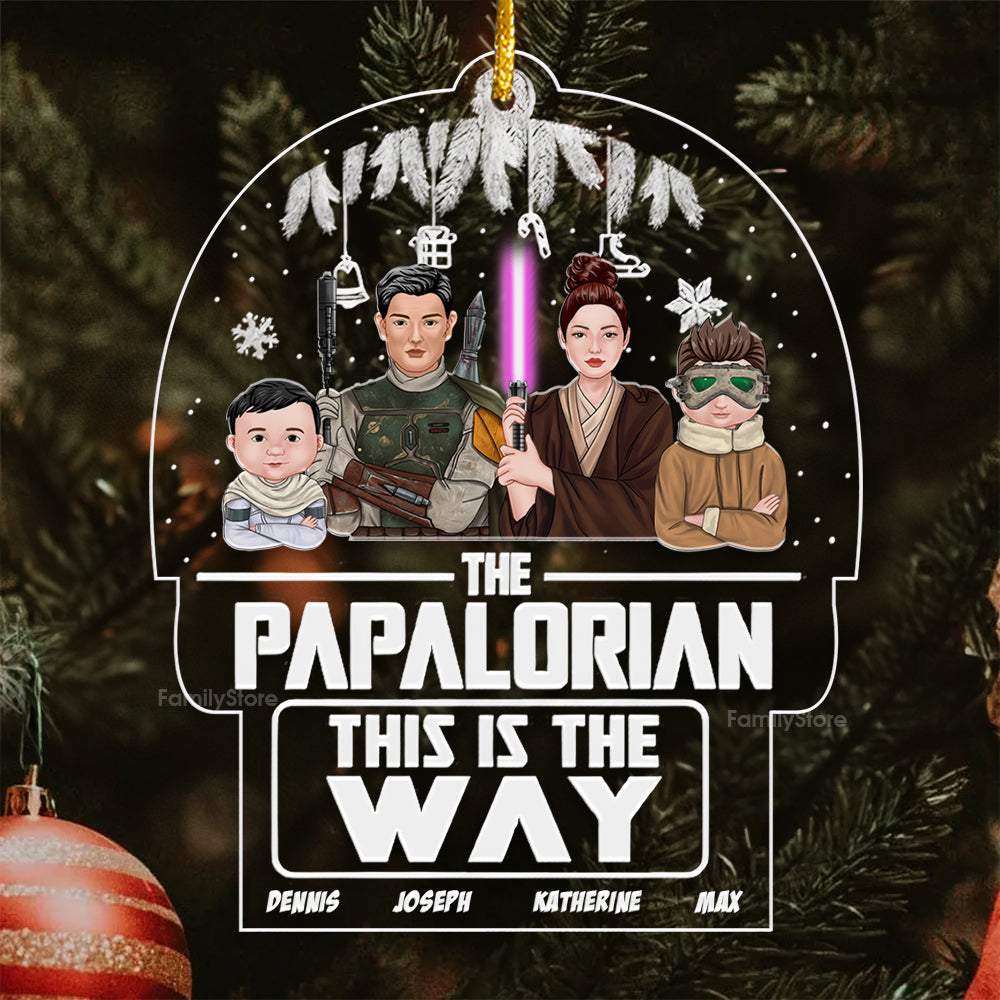 Personalized Acrylic Ornament Stwa The Papalorian Gift for Family