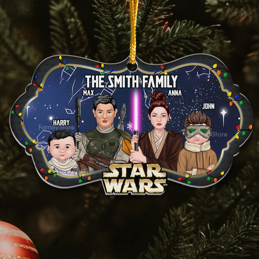 Personalized Star Wars Acrylic Ornament Custom Family Gift