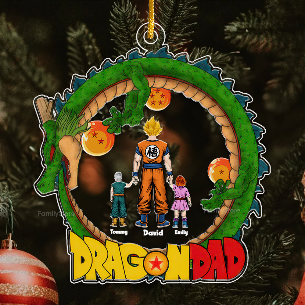 Personalized Dragon Ball Z Acrylic Ornament Family Gift