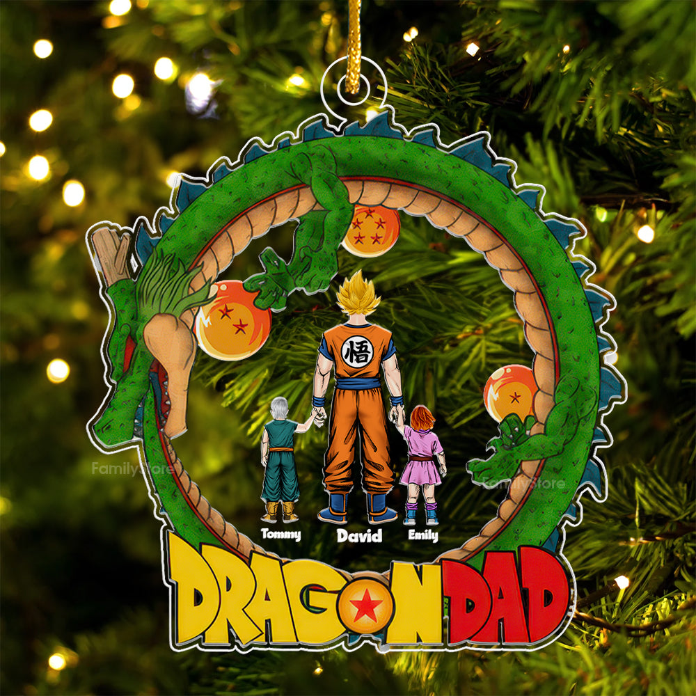 Personalized Dragon Ball Z Acrylic Ornament Family Gift